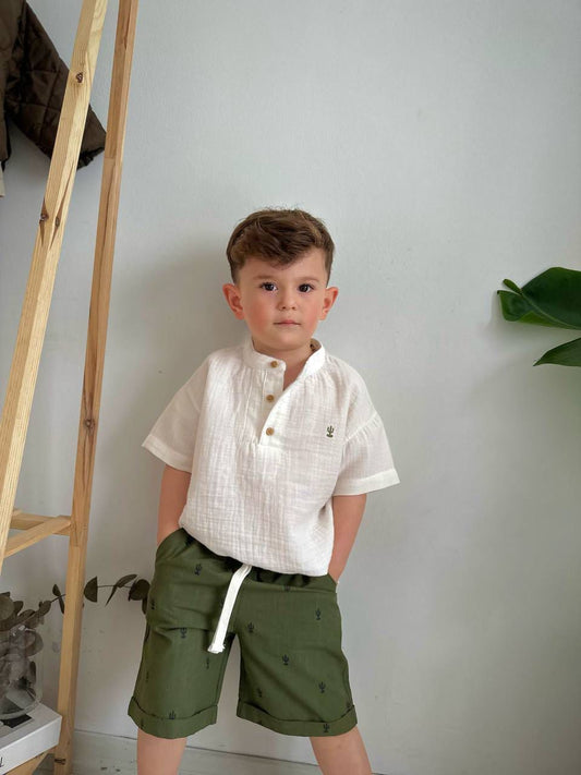 SET LINO ME BLUZE DHE TUTA TE SHKURTRA