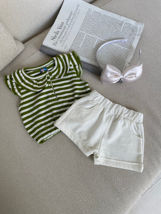 SET BLUZE ME VIJA DHE PANTALLONA TE SHKURTER