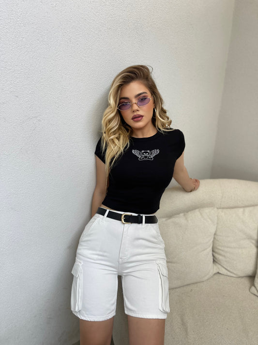 BLUZE ME KRAHE TE SHKURTER ME FLUTUR PERPARA