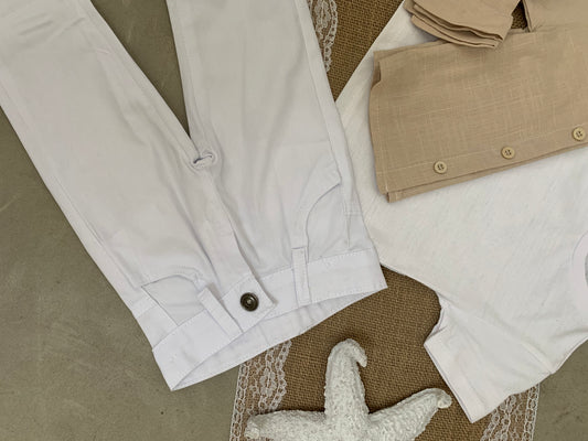 SET ME TRE PJESE/ BLUZE KEMISHE DHE PANTALLONA