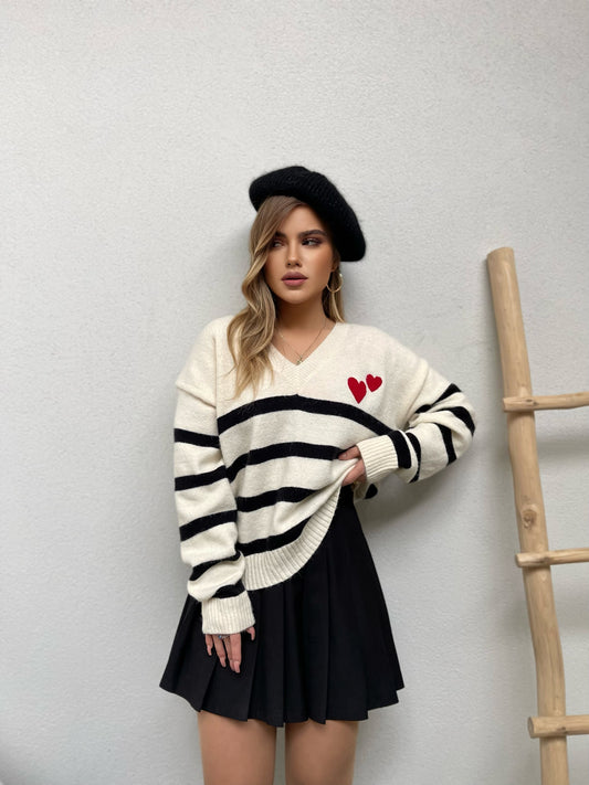 PULOVER ME VIZA ME ZEMER TE KUQE