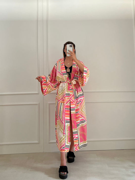 KIMONO ME NUANCA ROZE