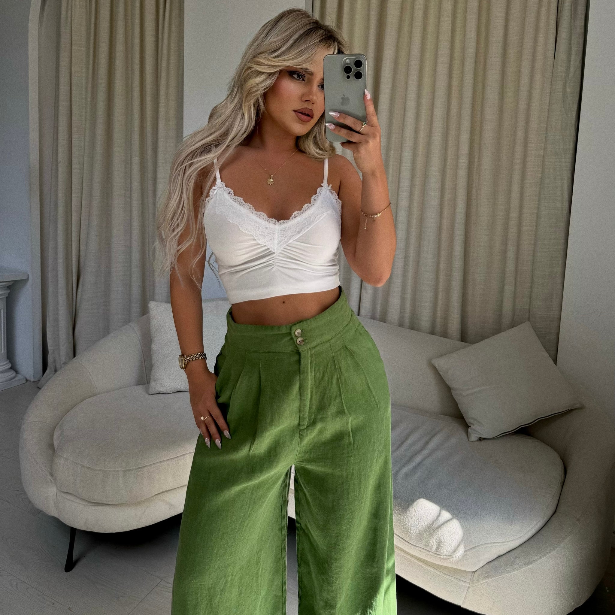 PANTALLONA LINO TE GJERA