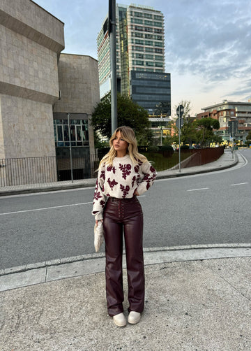 PANTALLONA LEKURE BURGUNDY