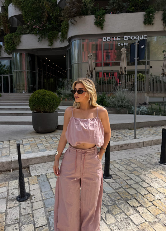 SET ME CROP DHE PANTALLONA