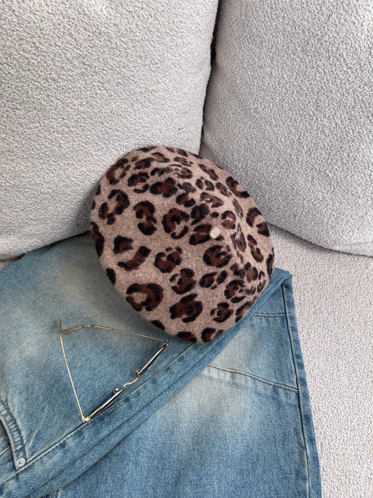 BERET LEOPARD