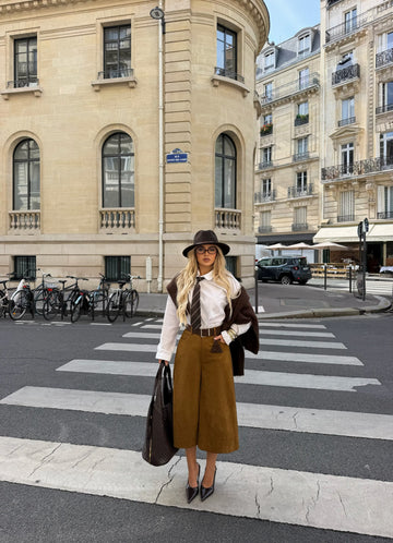 SUEDE CAPRI PANTS