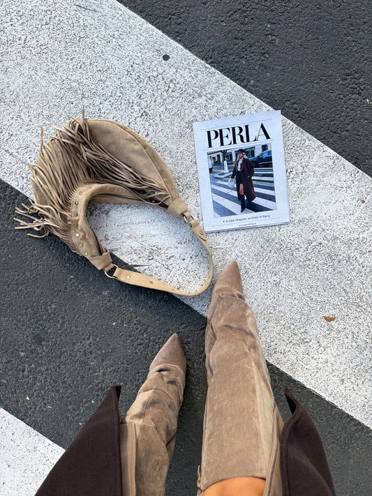 TAUPE SUEDE OVER-THE-KNEE BOOTS
