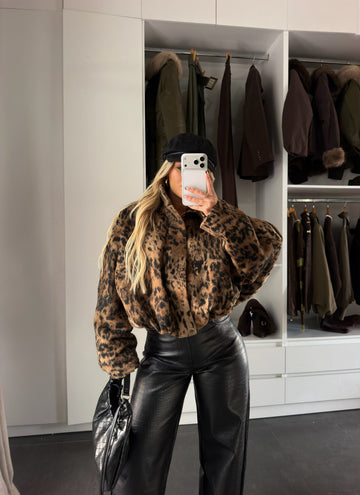 LEOPARD PRINT JACKET