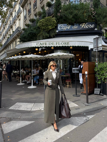 SET: TAILORED COAT & MINI SKIRT