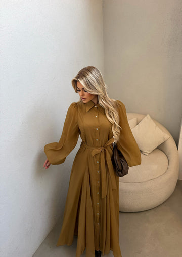 MUSTARD LONG DRESS