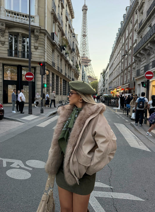 OVERSIZED FAUX FUR JACKET