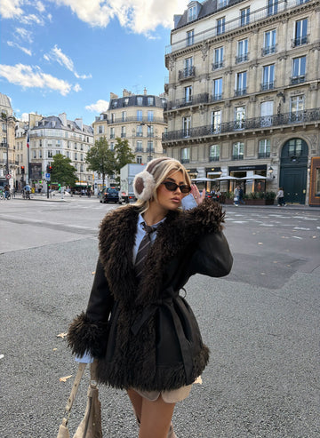 REVERSIBLE FAUX FUR JACKET