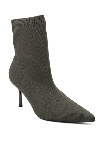 OLIVE GREEN ANKLE BOOTS