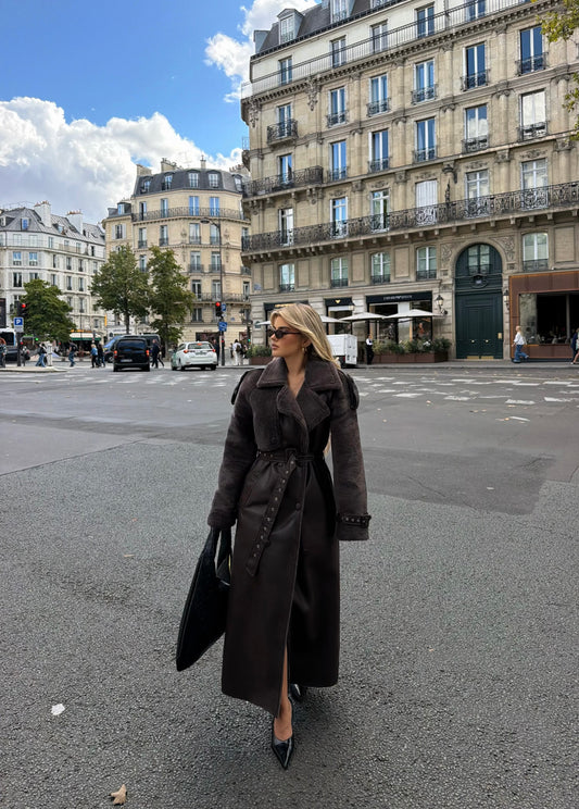 ELEGANT LONG  FUR COAT