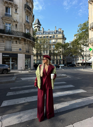 BURGUNDY SUIT SET