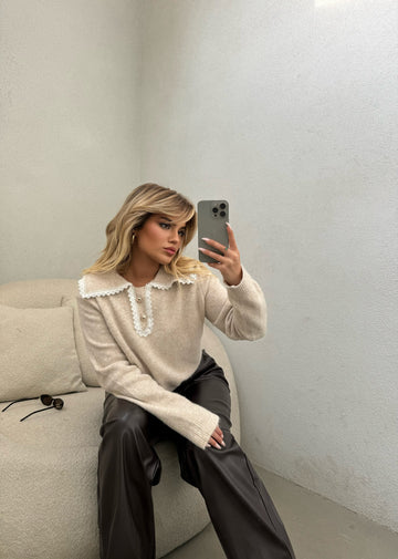 PULOVER ME DANTELLE TEK QAFA