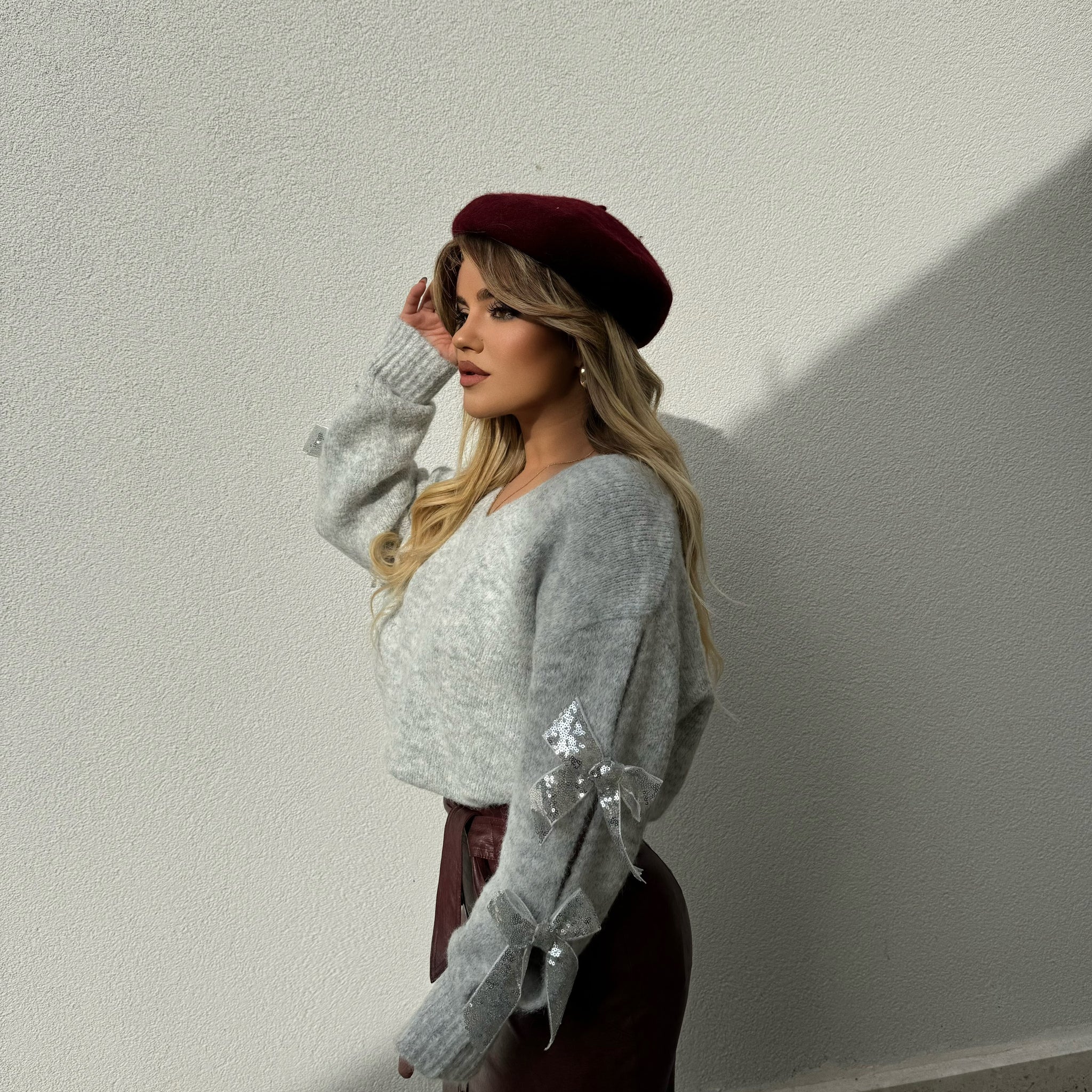 PULOVER ME FJONGO TEK KRAHET