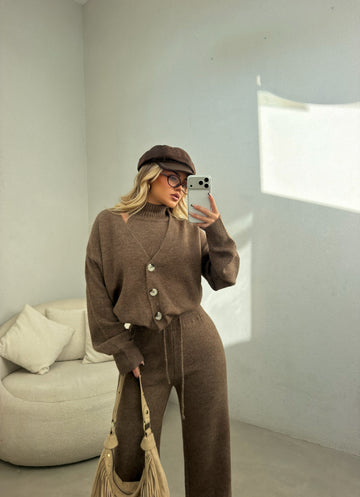 BROWN 3-PIECE SET