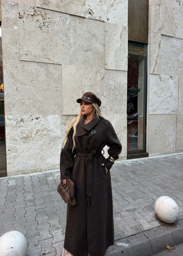 LONG BELTED COAT