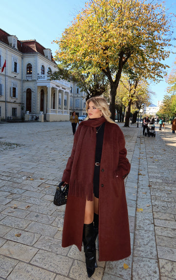LONG COAT WITH SCARF