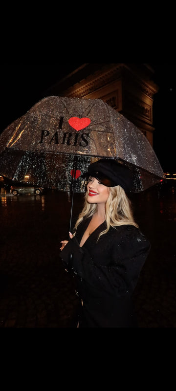 TRANSPARENT PARIS UMBRELLA